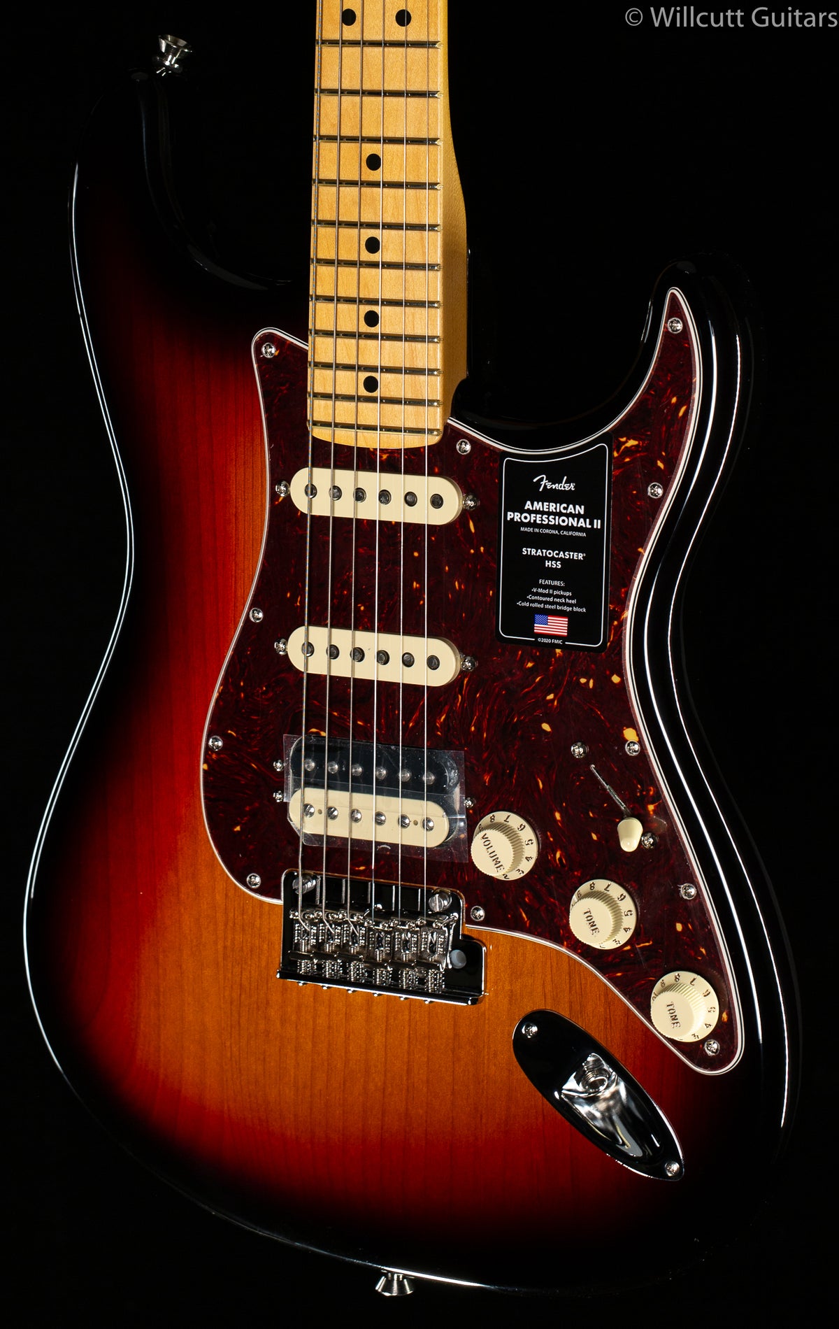 Fender American Professional II Stratocaster HSS 3-Color Sunburst Maple