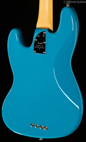 Fender American Professional II Jazz Bass Miami Blue Rosewood Bass Guitar