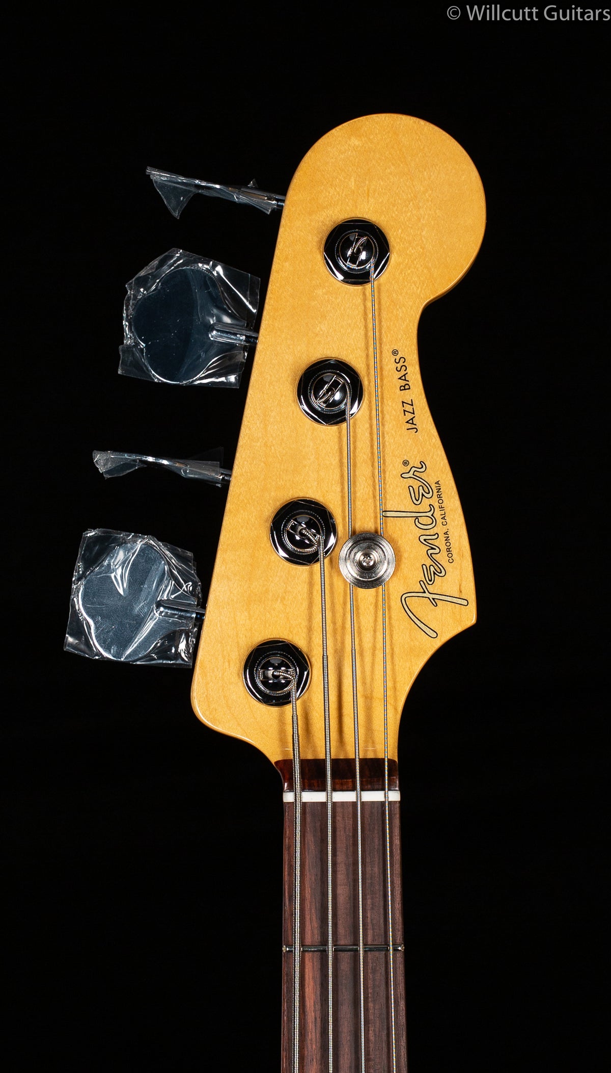 Fender American Professional II Jazz Bass Miami Blue Rosewood Bass Guitar (602)