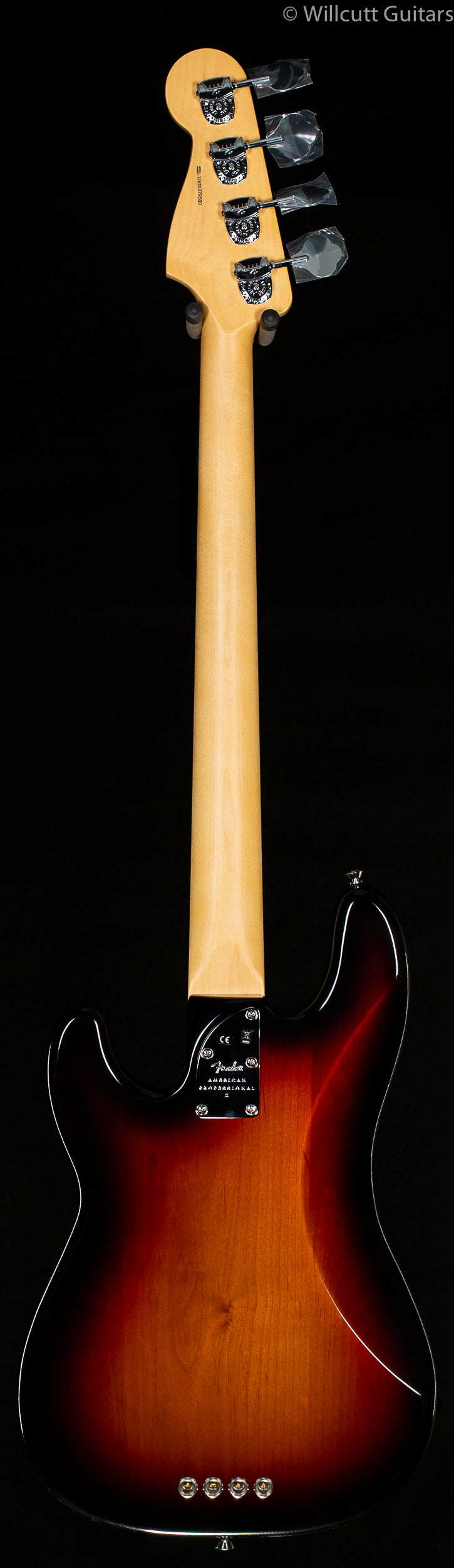 Fender American Professional II Precision Bass 3-Color Sunburst Maple Fingerboard Bass Guitar