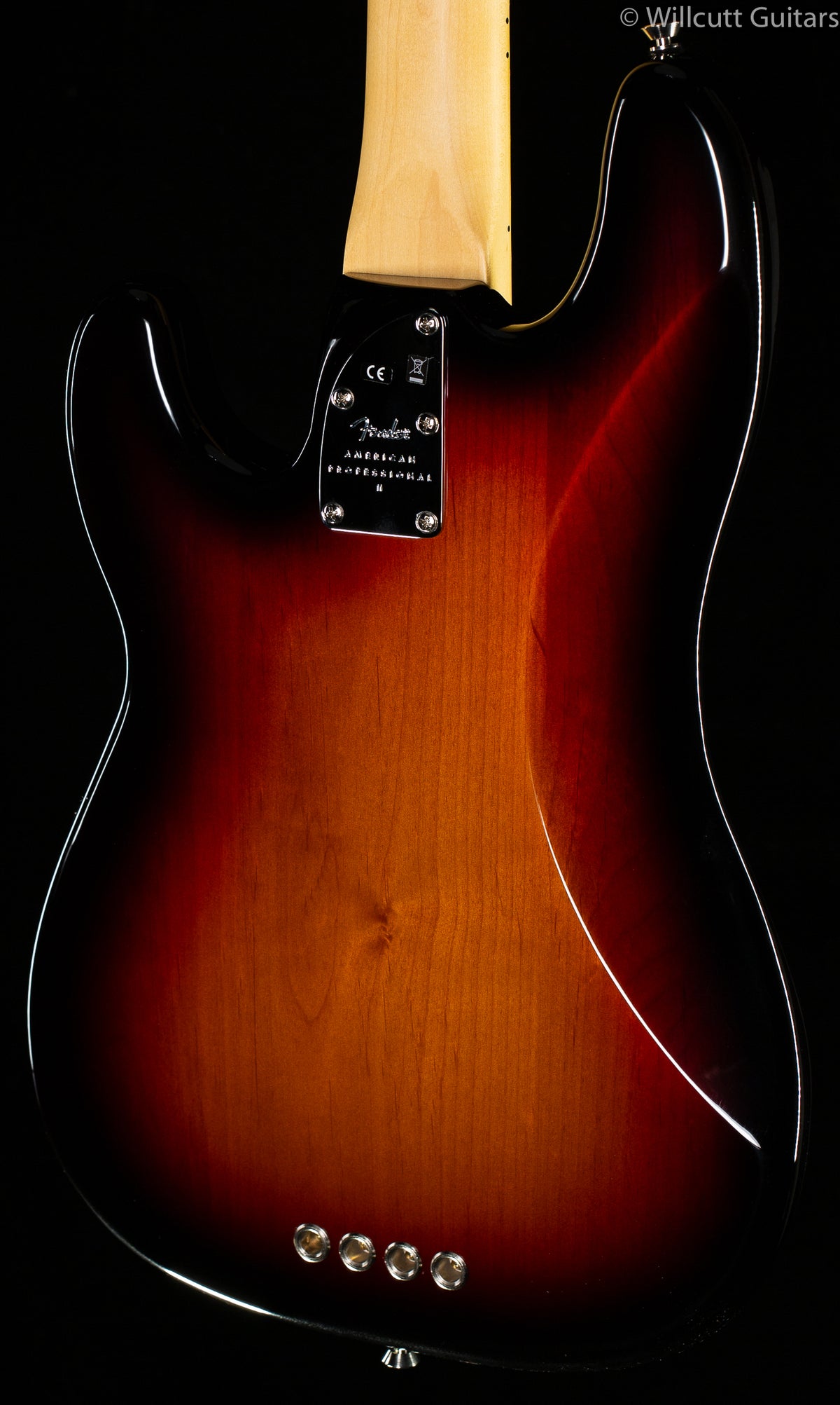 Fender American Professional II Precision Bass 3-Color Sunburst Maple Fingerboard Bass Guitar