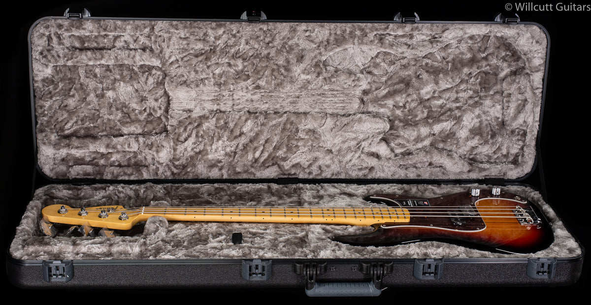 Fender American Professional II Precision Bass 3-Color Sunburst Maple Fingerboard Bass Guitar
