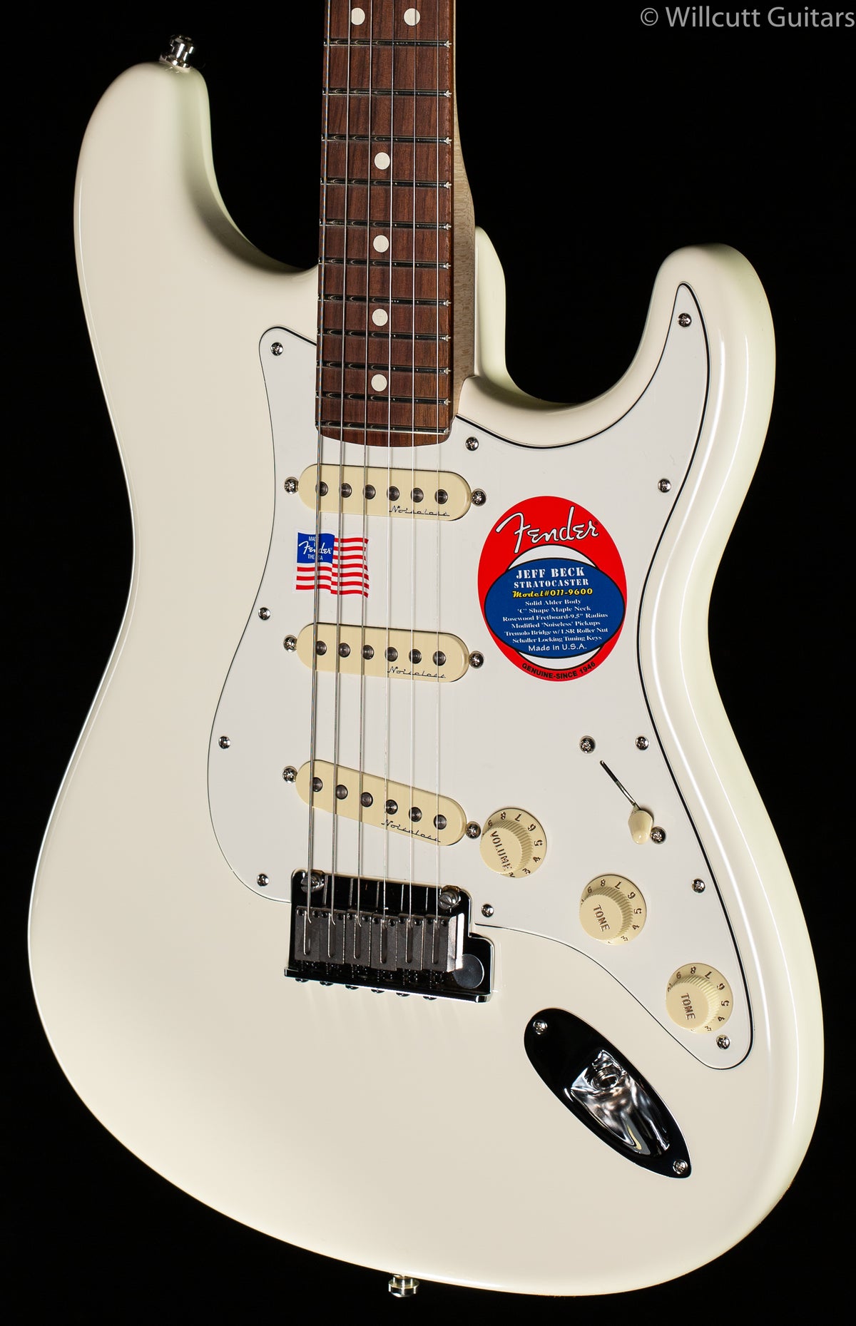 Fender Artist Series Jeff Beck Stratocaster Olympic White Rosewood