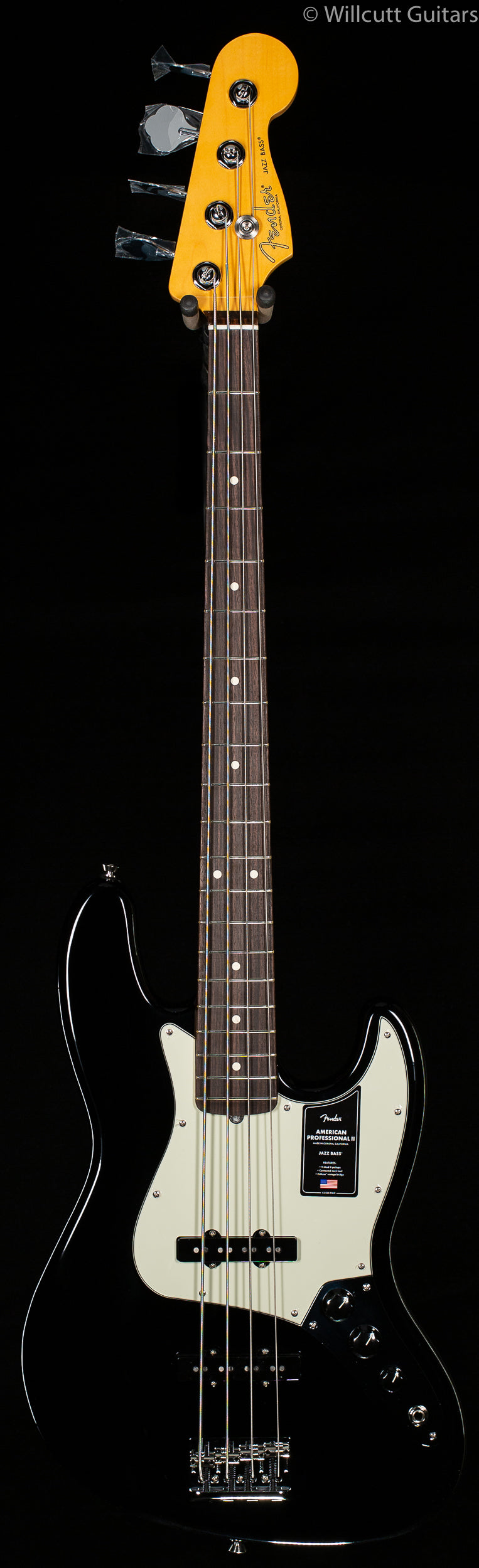 Fender American Professional II Jazz Bass Black Rosewood Fingerboard Bass Guitar