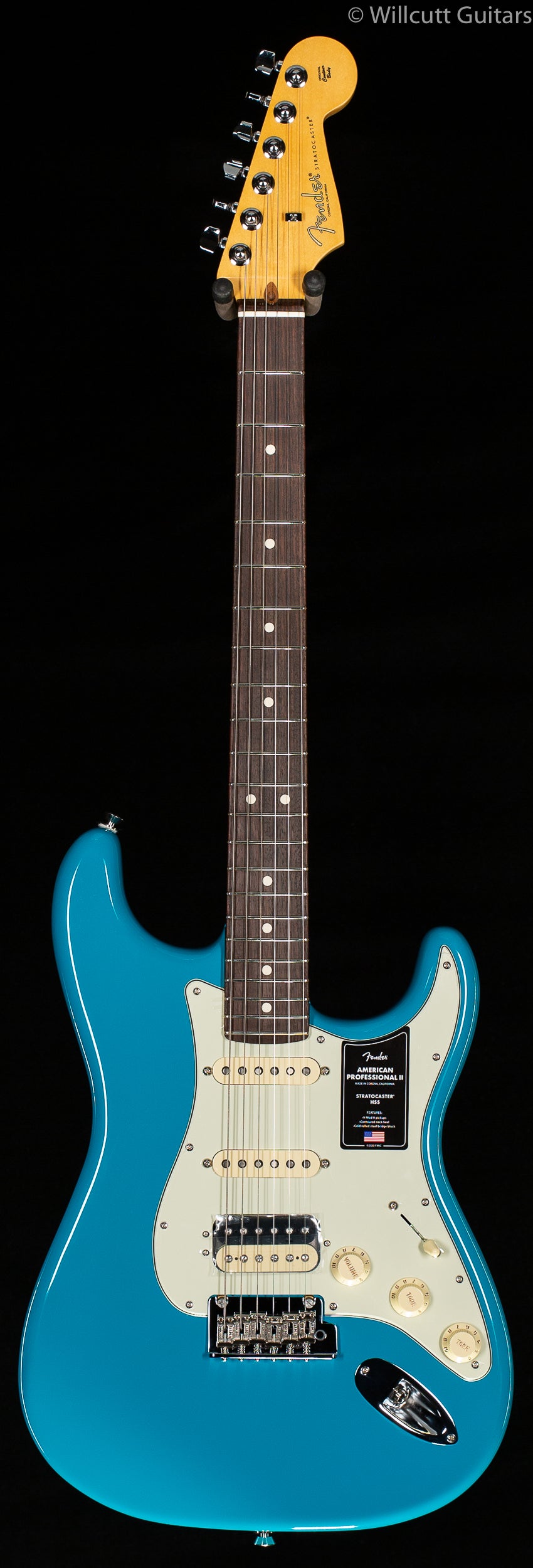 Fender American Professional II Stratocaster HSS Miami Blue Rosewood Fingerboard