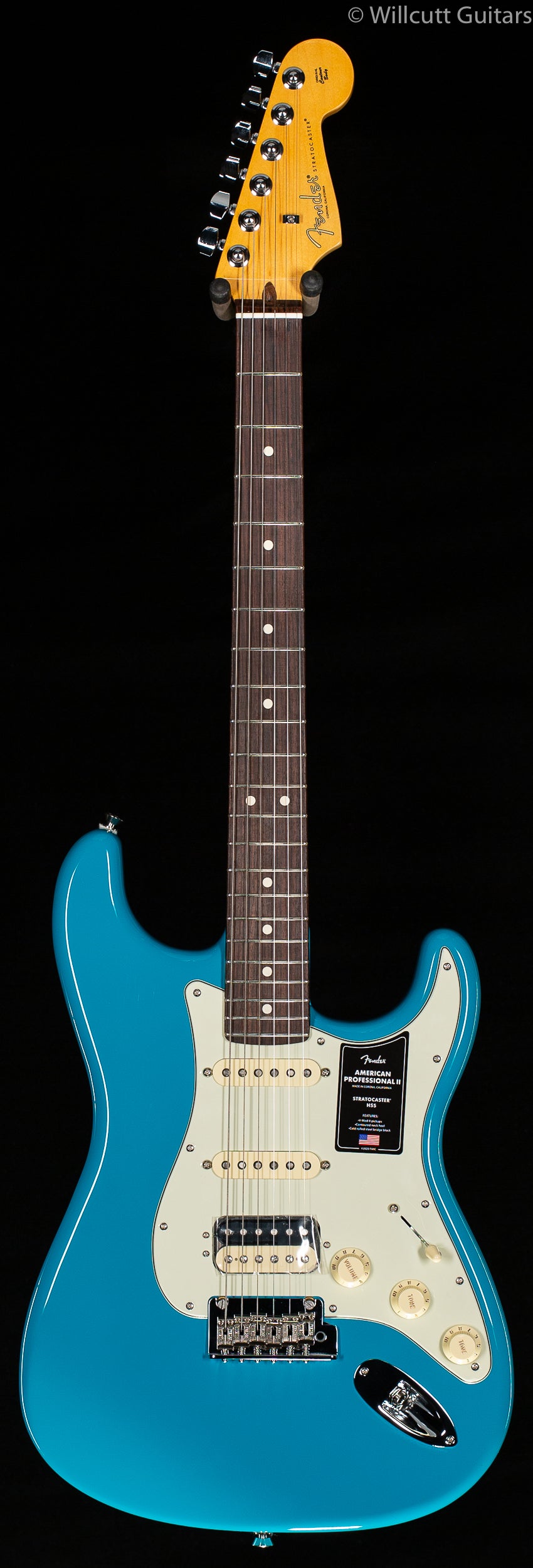 Fender American Professional II Stratocaster HSS Miami Blue Rosewood Fingerboard