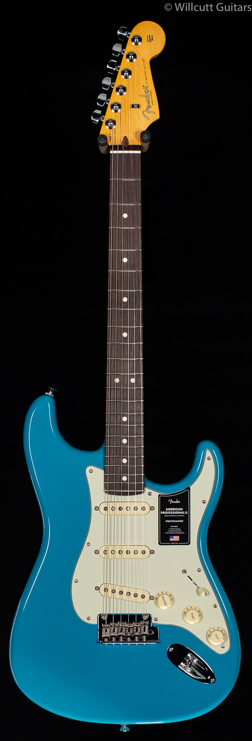 Fender American Professional II Stratocaster Miami Blue Rosewood Fingerboard (728)