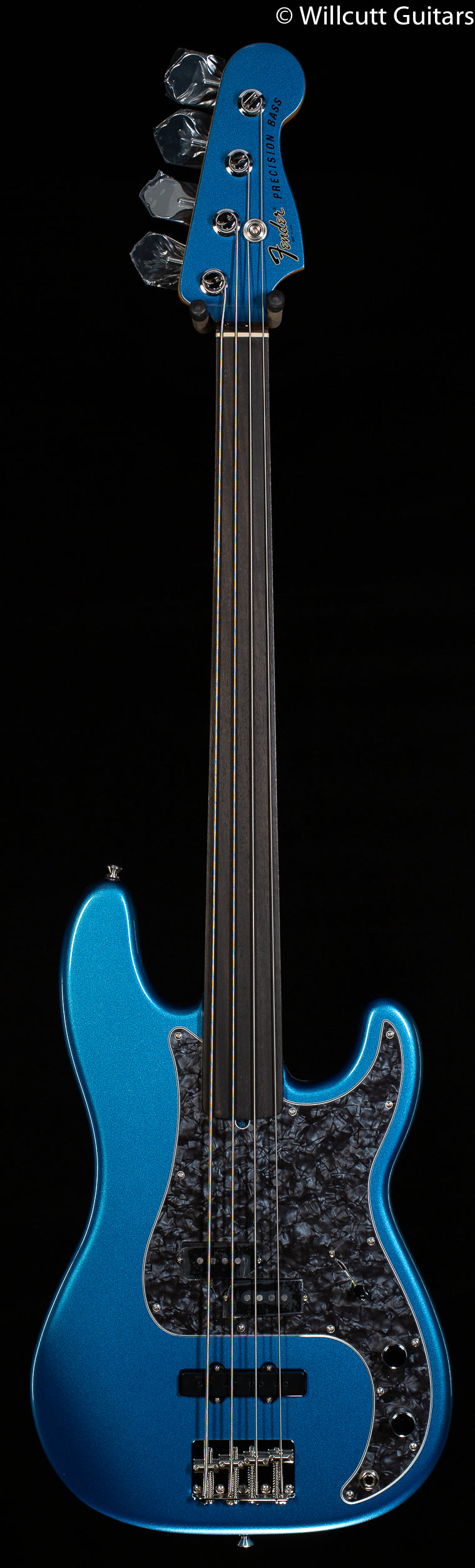 Fender Tony Franklin Fretless Precision Bass Lake Placid Blue Ebony Fingerboard