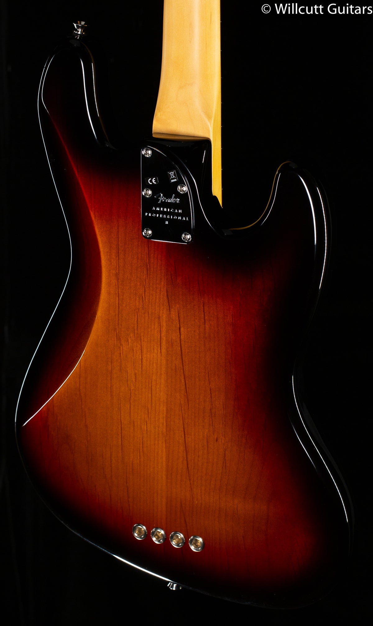 Fender American Professional II Jazz Bass 3-Color Sunburst Rosewood Fingerboard Left-Hand Bass Guitar (690)