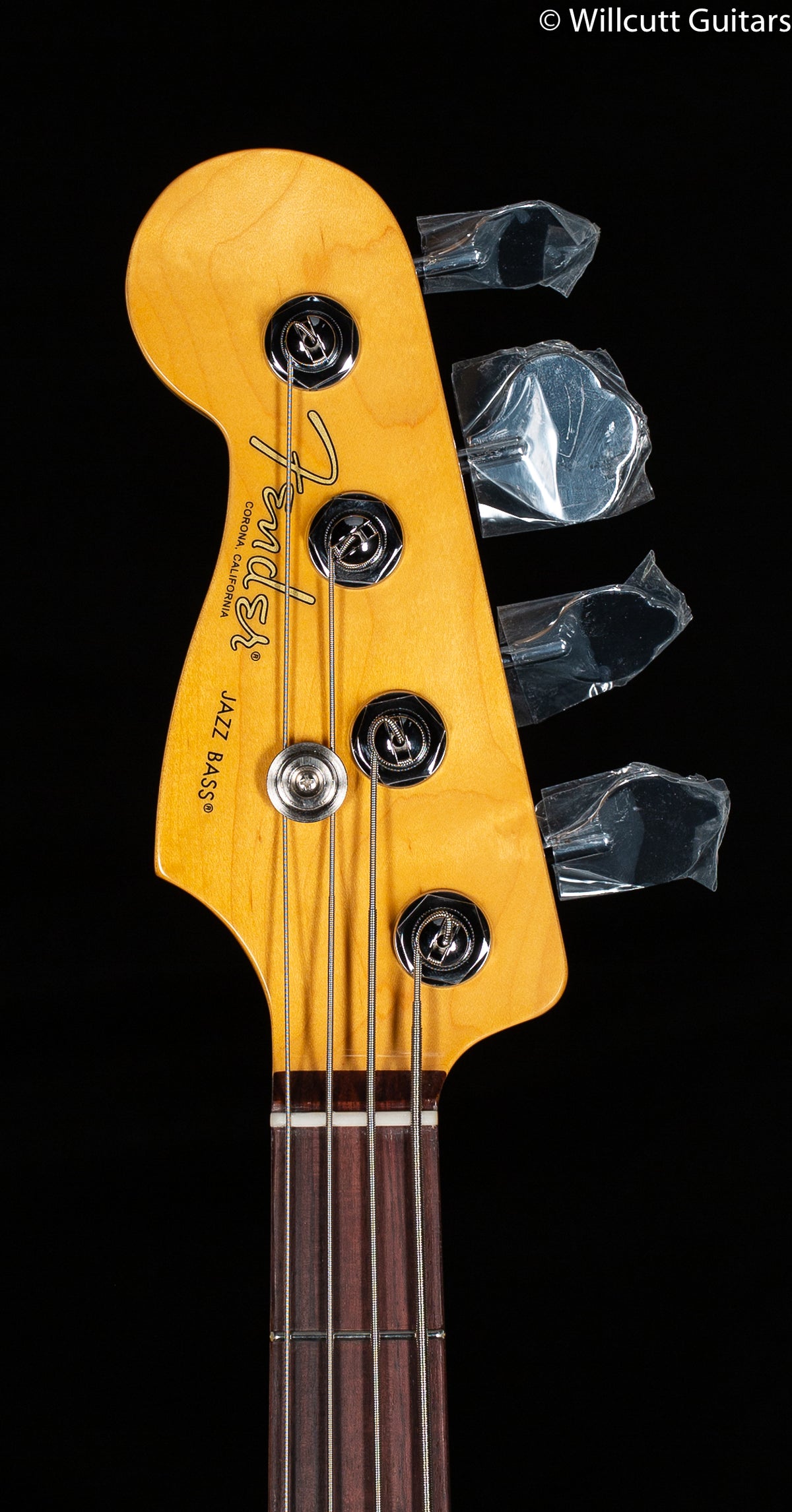 Fender American Professional II Jazz Bass Olympic White Rosewood Fingerboard Left-Hand Bass Guitar (691)