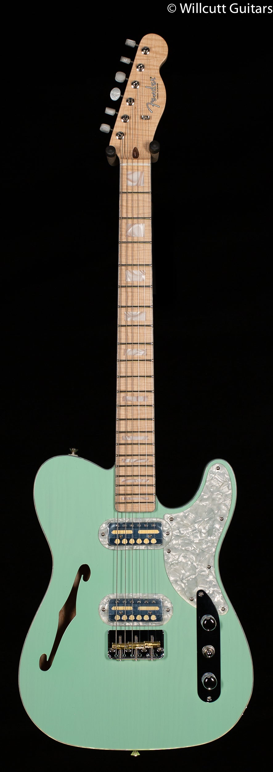 Fender Parallel Universe II Tele Mágico Transparent Surf Green Maple Fingerboard