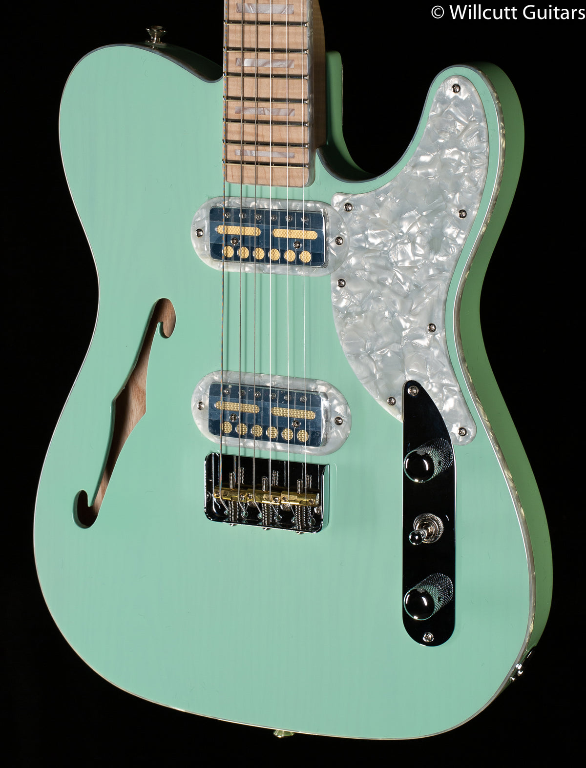 Fender Parallel Universe II Tele Mágico Transparent Surf Green Maple Fingerboard