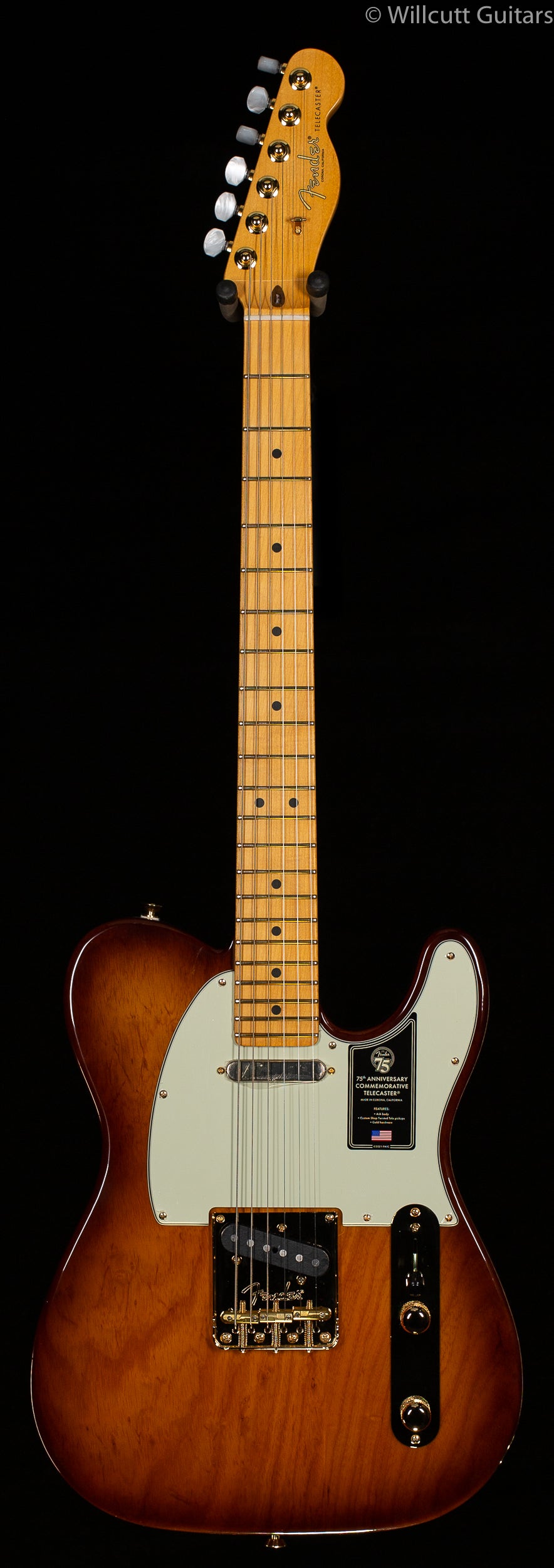Fender 75th Anniversary Commemorative Telecaster Maple Fingerboard 2-Color Bourbon Burst