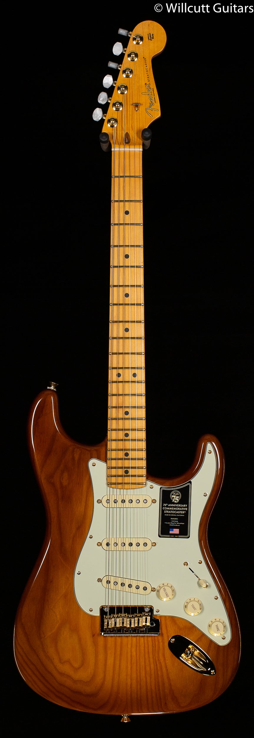 Fender 75th Anniversary Commemorative Stratocaster Maple Fingerboard 2-Color Bourbon Burst