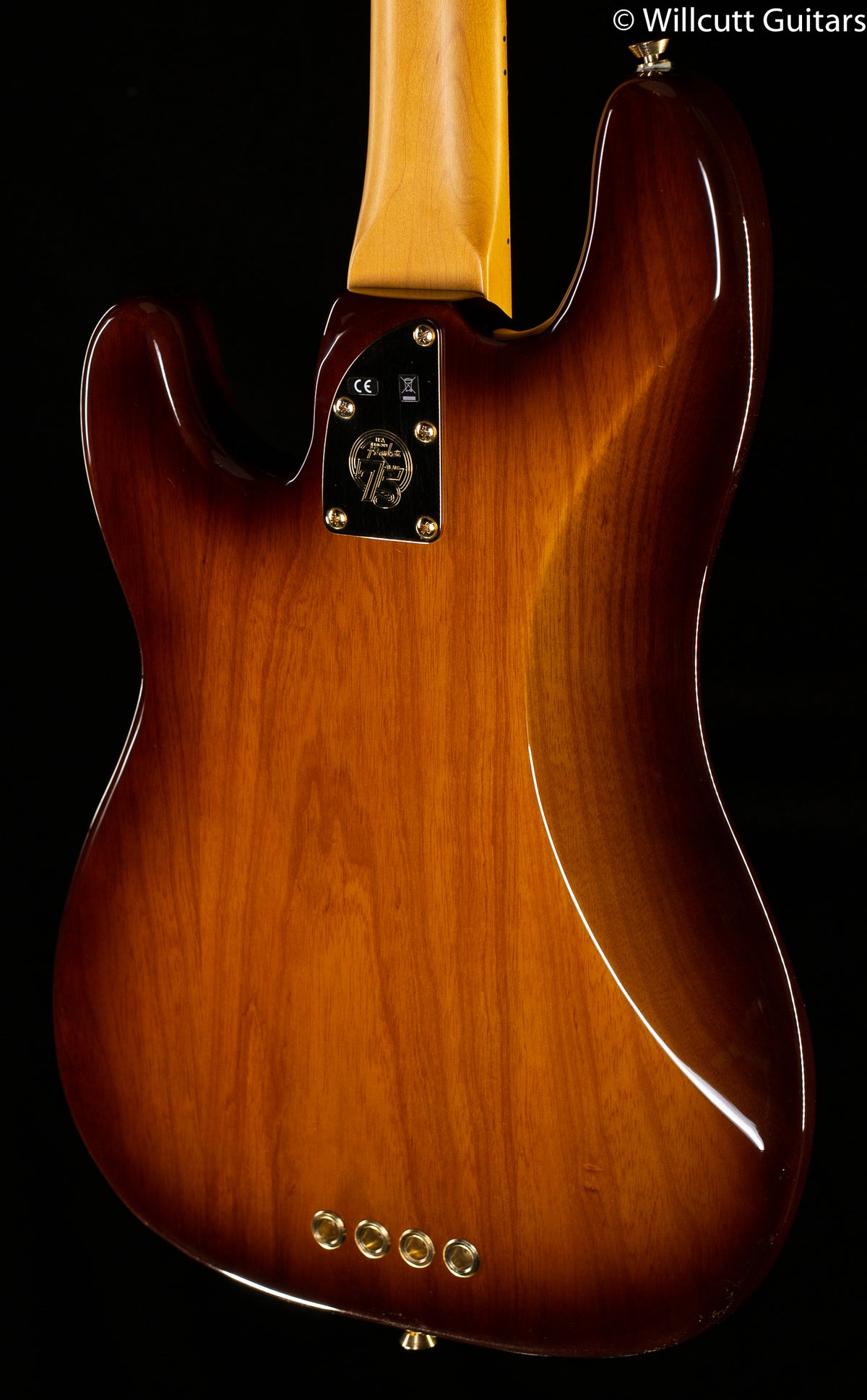 Fender 75th Anniversary Commemorative Precision Bass Maple Fingerboard 2-Color Bourbon Burst Bass Guitar