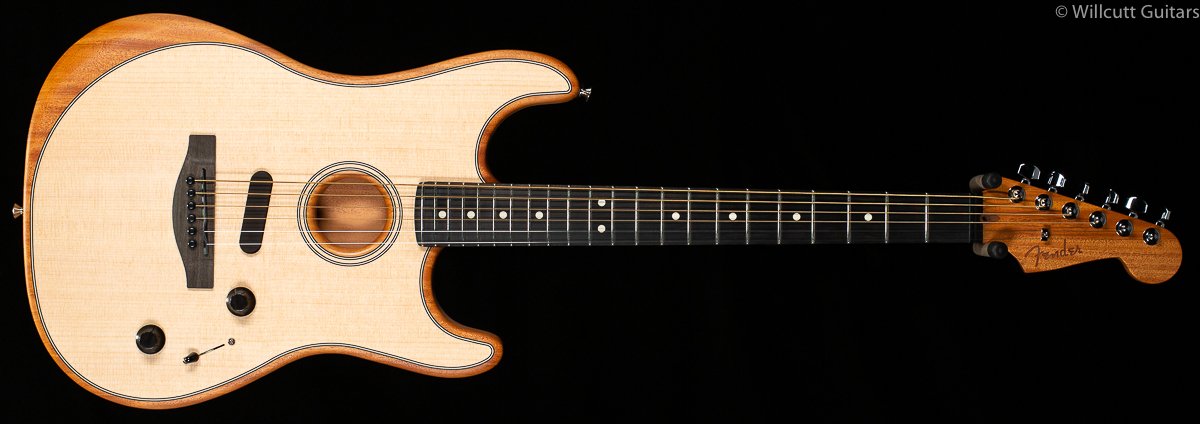 Fender American Acoustasonic Strat Natural Ebony Fingerboard
