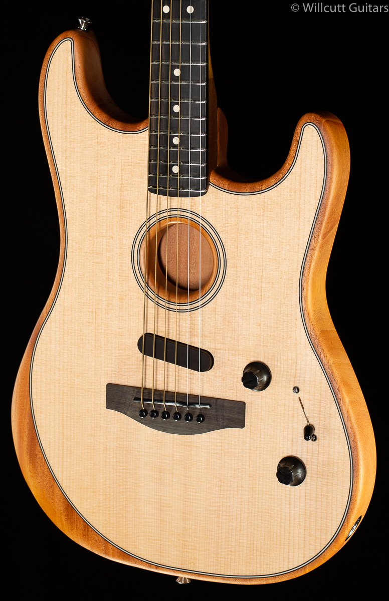 Fender American Acoustasonic Strat Natural Ebony Fingerboard