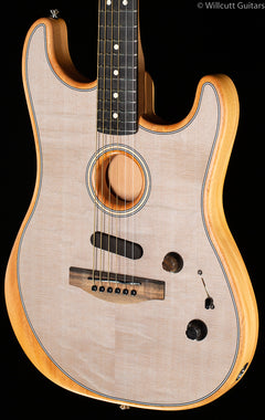 Fender American Acoustasonic Strat Transparent Sonic Blue Ebony