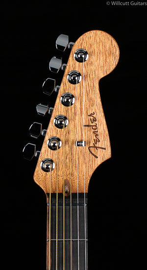 Fender American Acoustasonic Strat Transparent Sonic Blue Ebony Fingerboard
