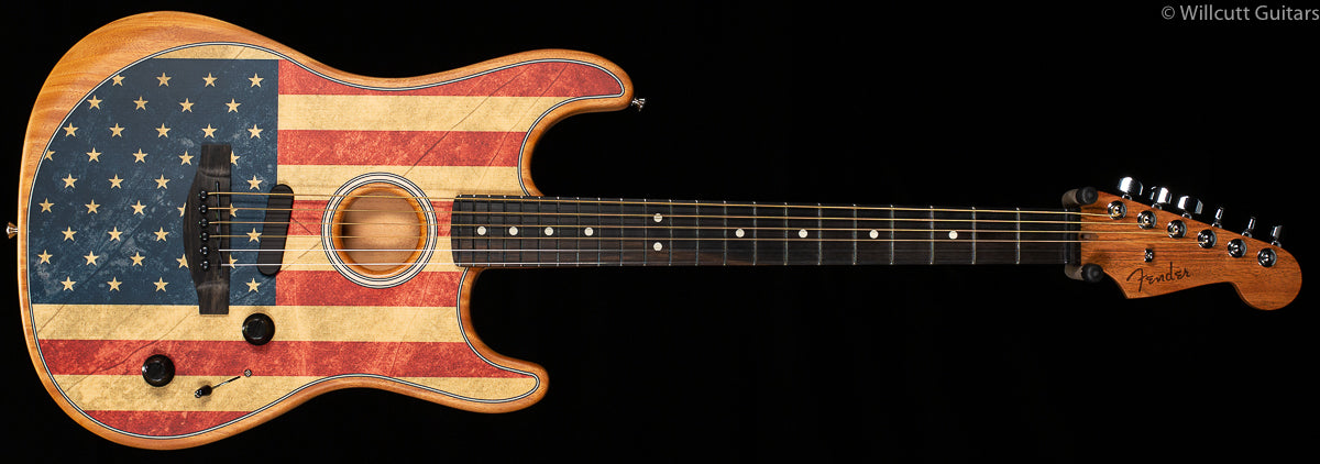 Fender AMERICAN ACOUSTASONIC STRAT AMERICAN FLAG