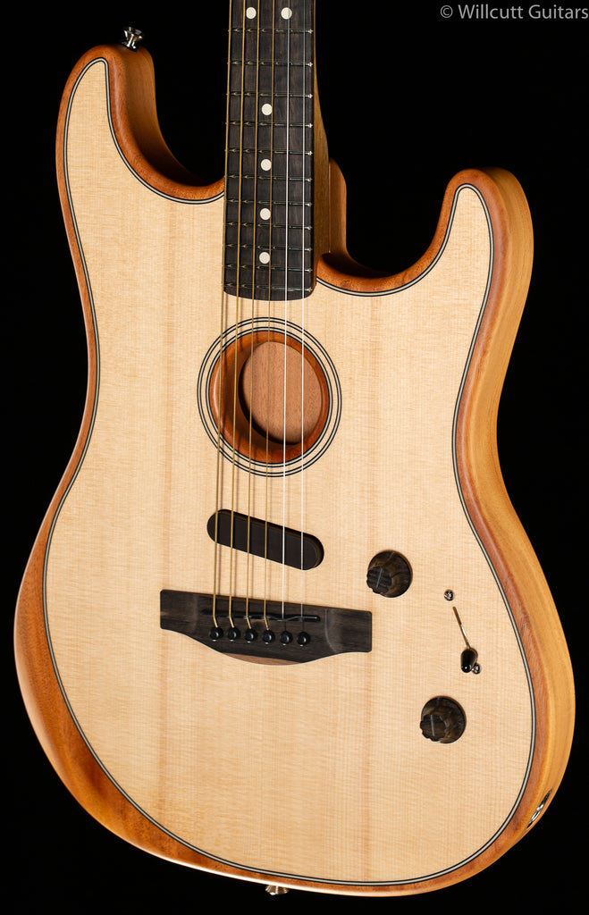 Fender American Acoustasonic Strat Natural Ebony Fingerboard (196
