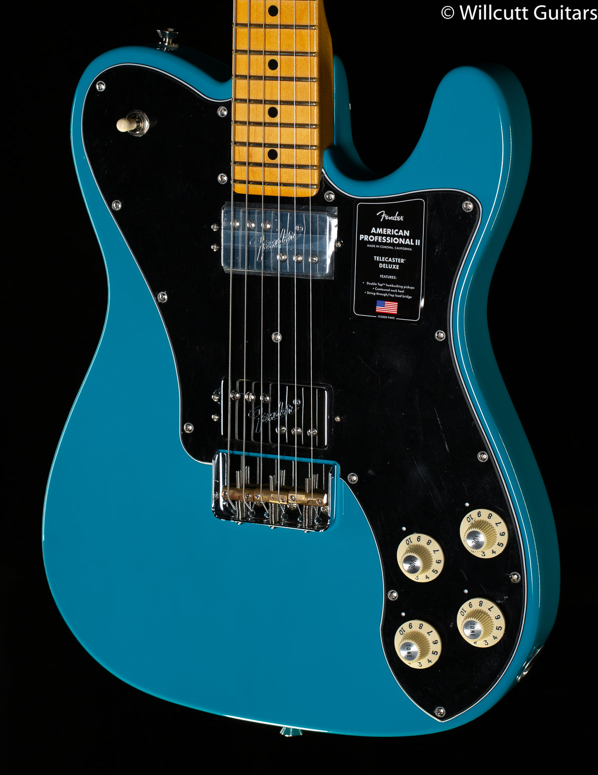 Fender American Professional II Telecaster Deluxe Miami Blue (521)