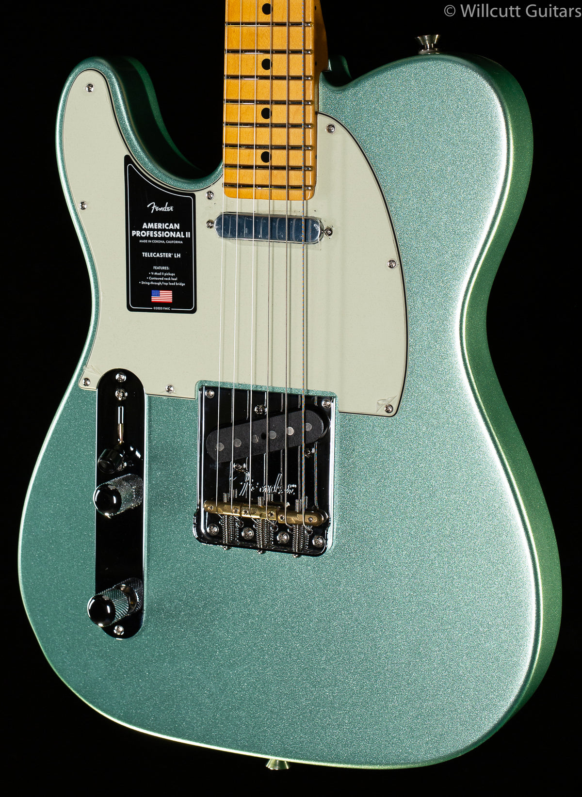 Fender American Professional II Telecaster Mystic Surf Green Maple Fingerboard Left-Handed