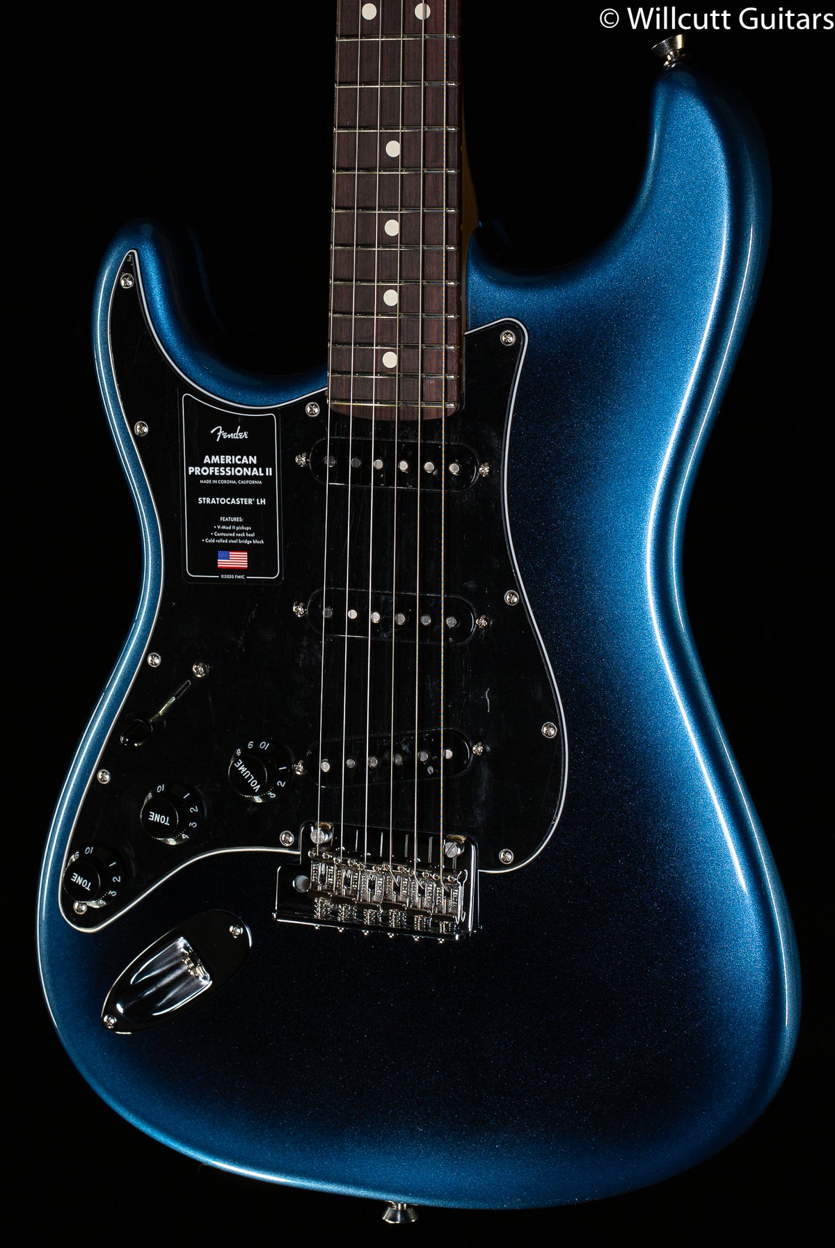 Fender American Professional II Stratocaster Left-Hand Rosewood Fingerboard Dark Night