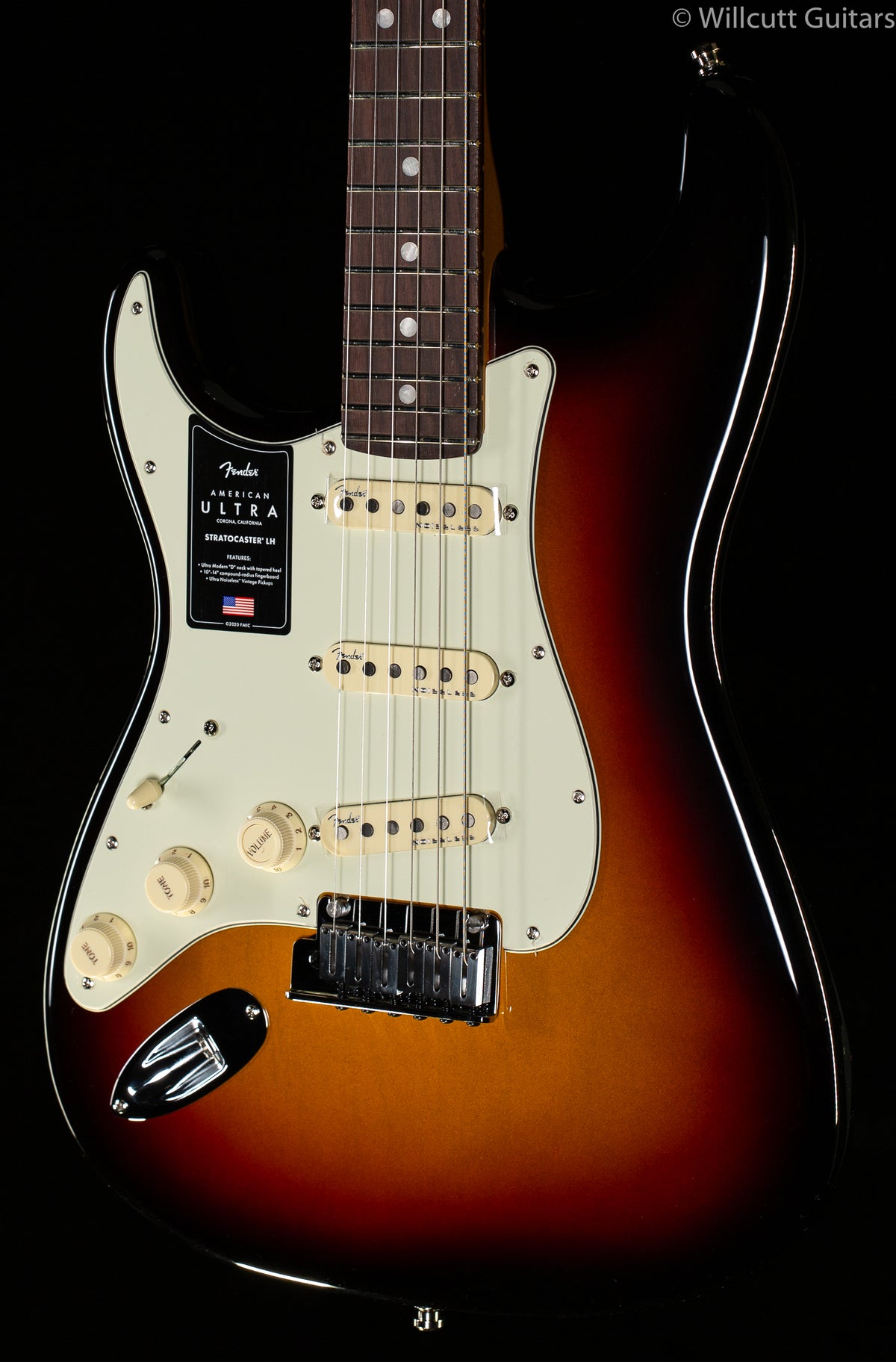 Fender American Ultra Stratocaster Ultraburst Rosewood Fingerboard Left-Hand (688)