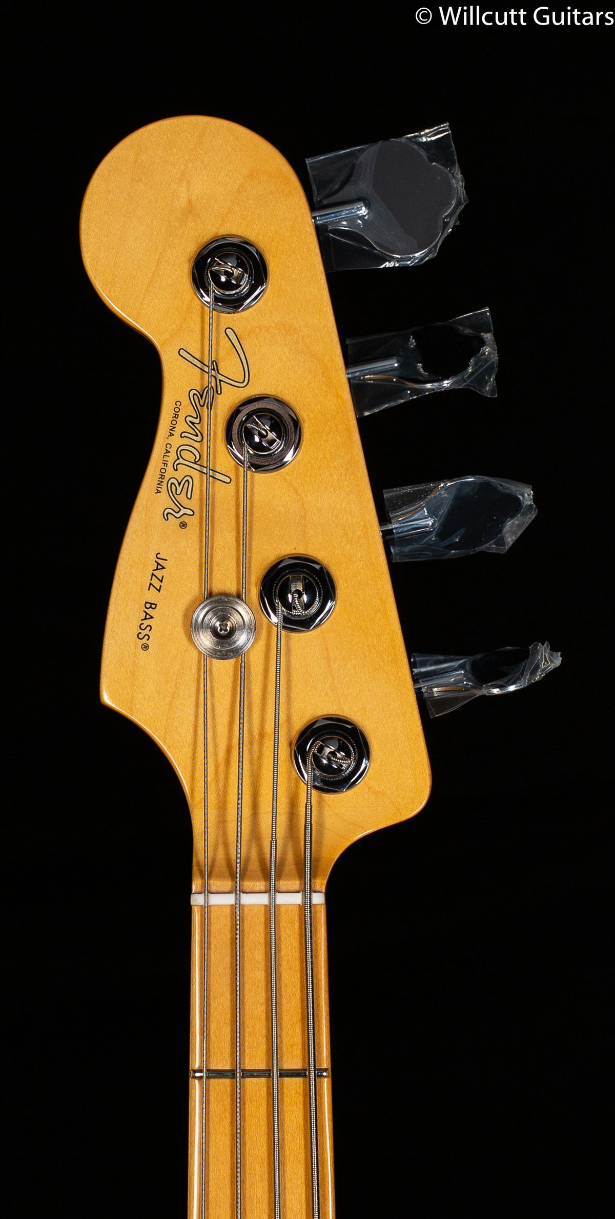 Fender American Professional II Jazz Bass Miami Blue Left-Hand Bass Guitar (615)