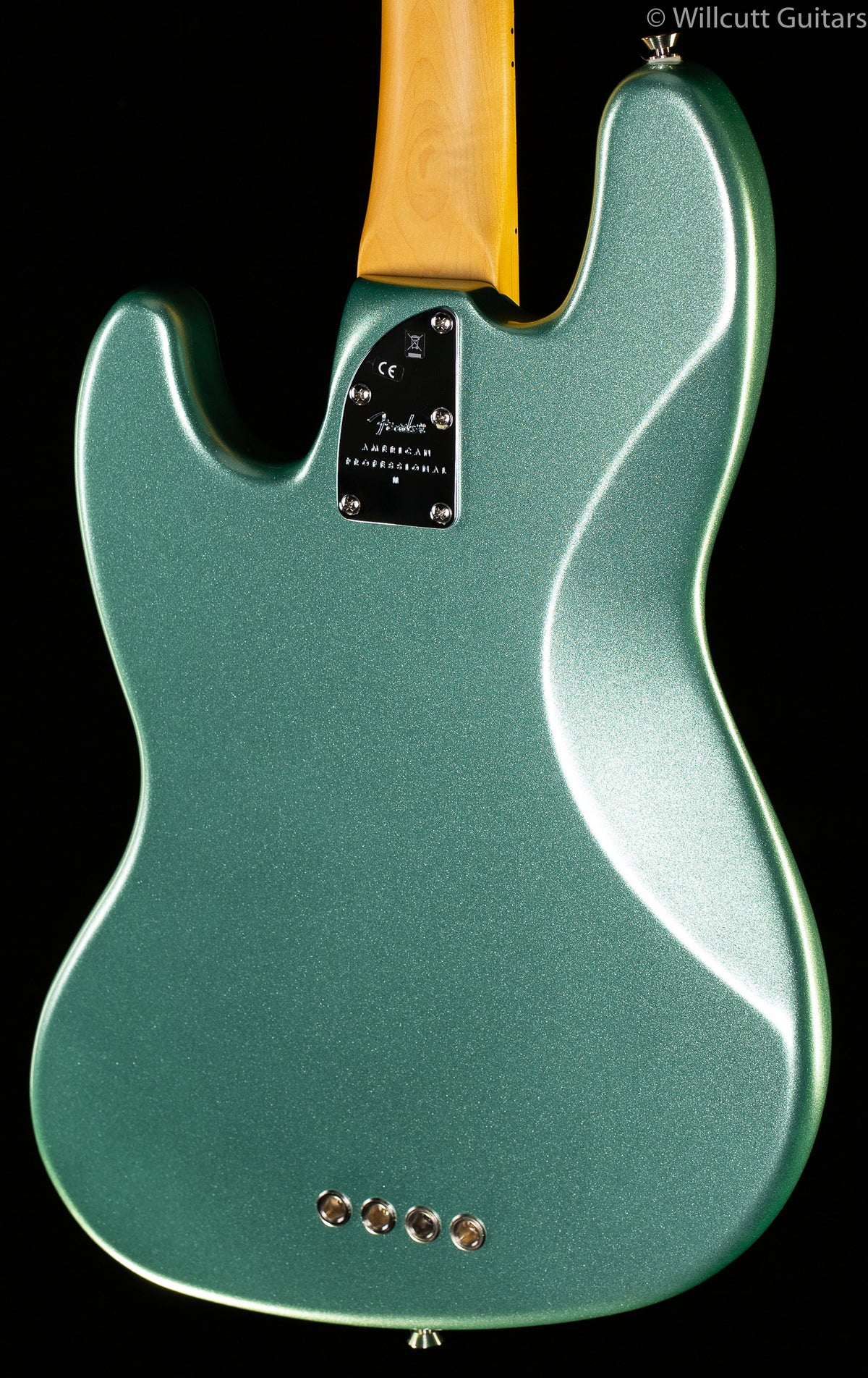 Fender American Professional II Jazz Bass Mystic Surf Green  Maple Fingerboard Bass Guitar