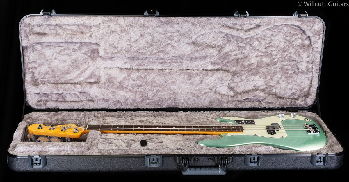Fender American Professional II Precision Bass Mystic Surf Green Rosewood Fingerboard Bass Guitar