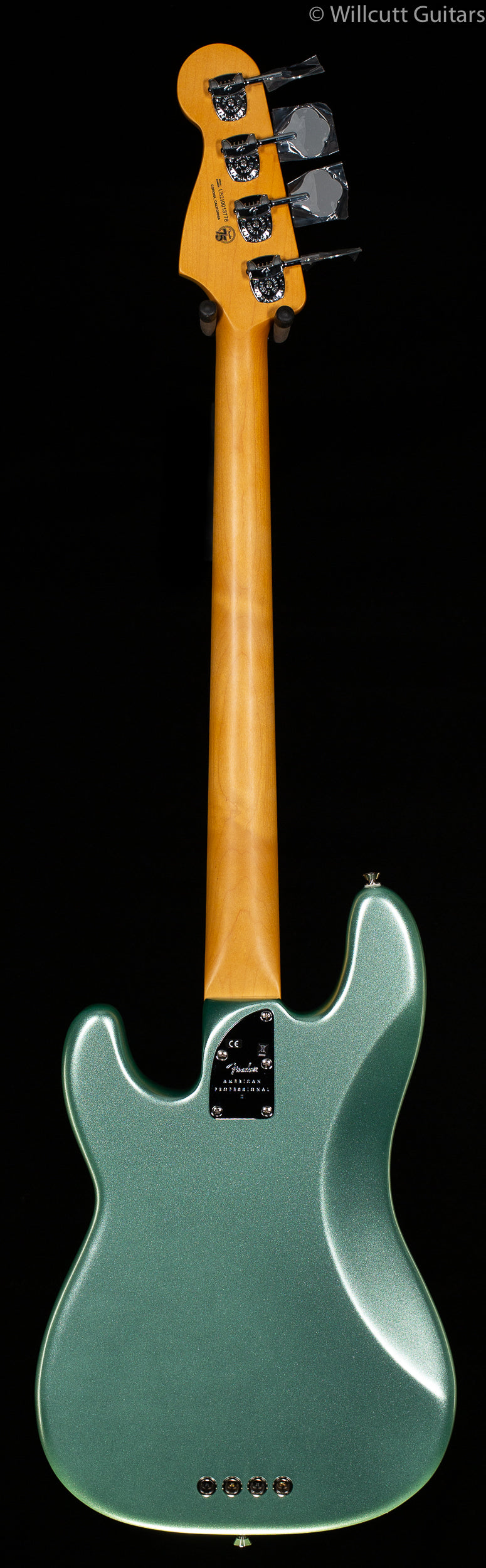 Fender American Professional II Precision Bass Mystic Surf Green Rosewood Fingerboard Bass Guitar