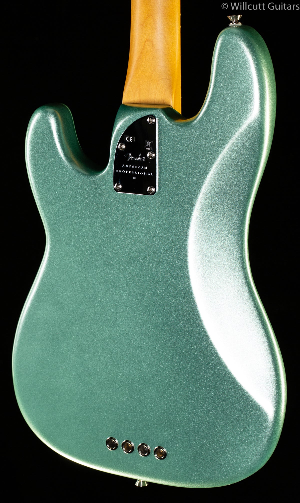 Fender American Professional II Precision Bass Mystic Surf Green Rosewood Fingerboard Bass Guitar