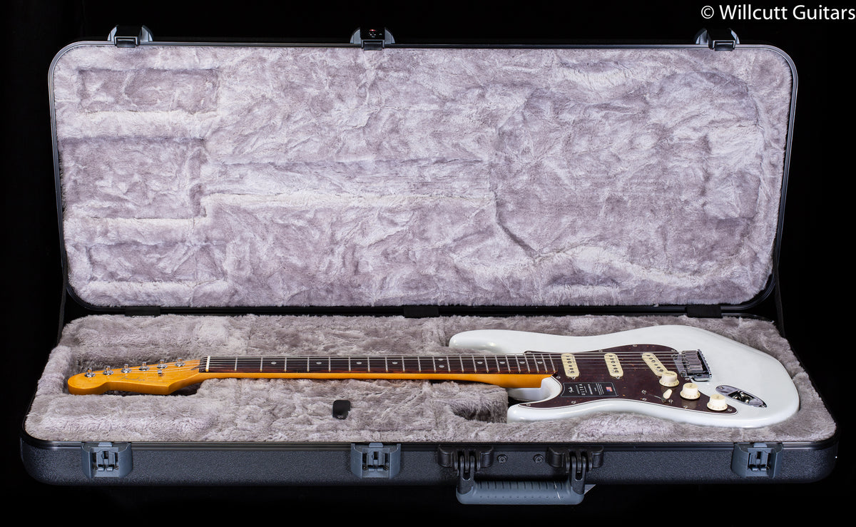 Fender American Ultra Stratocaster Left-Hand Rosewood Fingerboard Arctic Pearl (793)
