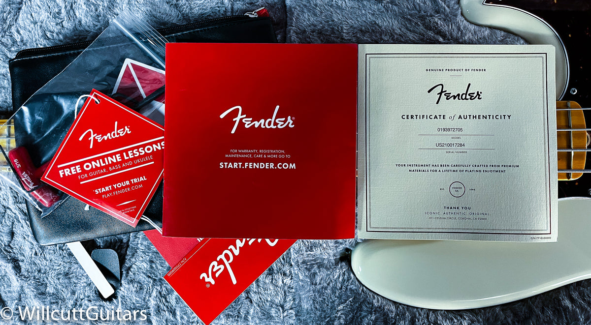 Fender American Professional II Jazz Bass Olympic White Maple Fingerboard