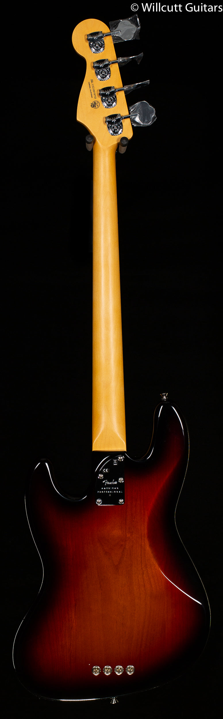 Fender American Professional II Jazz Bass 3-Color Sunburst Maple Fingerboard Bass Guitar (733)