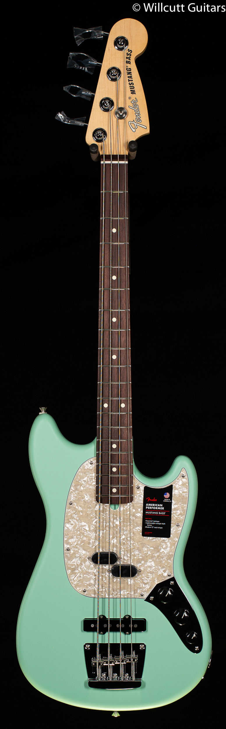 ベース Fender American Performer Mustang Bass Fender American Performer Mustang Electric Bass Guitar