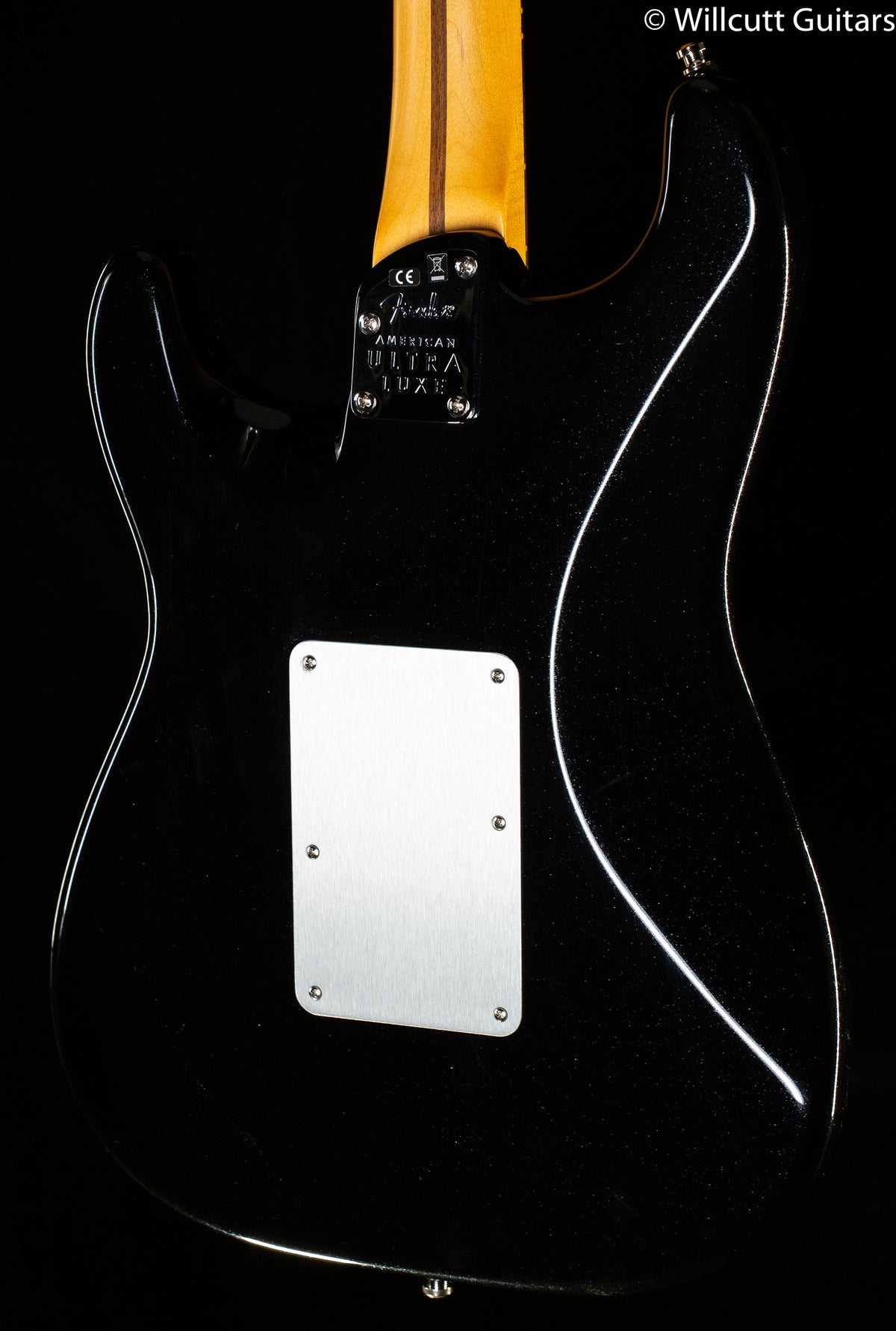 Fender American Ultra Luxe Stratocaster Floyd Rose HSS Mystic Black Rosewood Fingerboard (036)