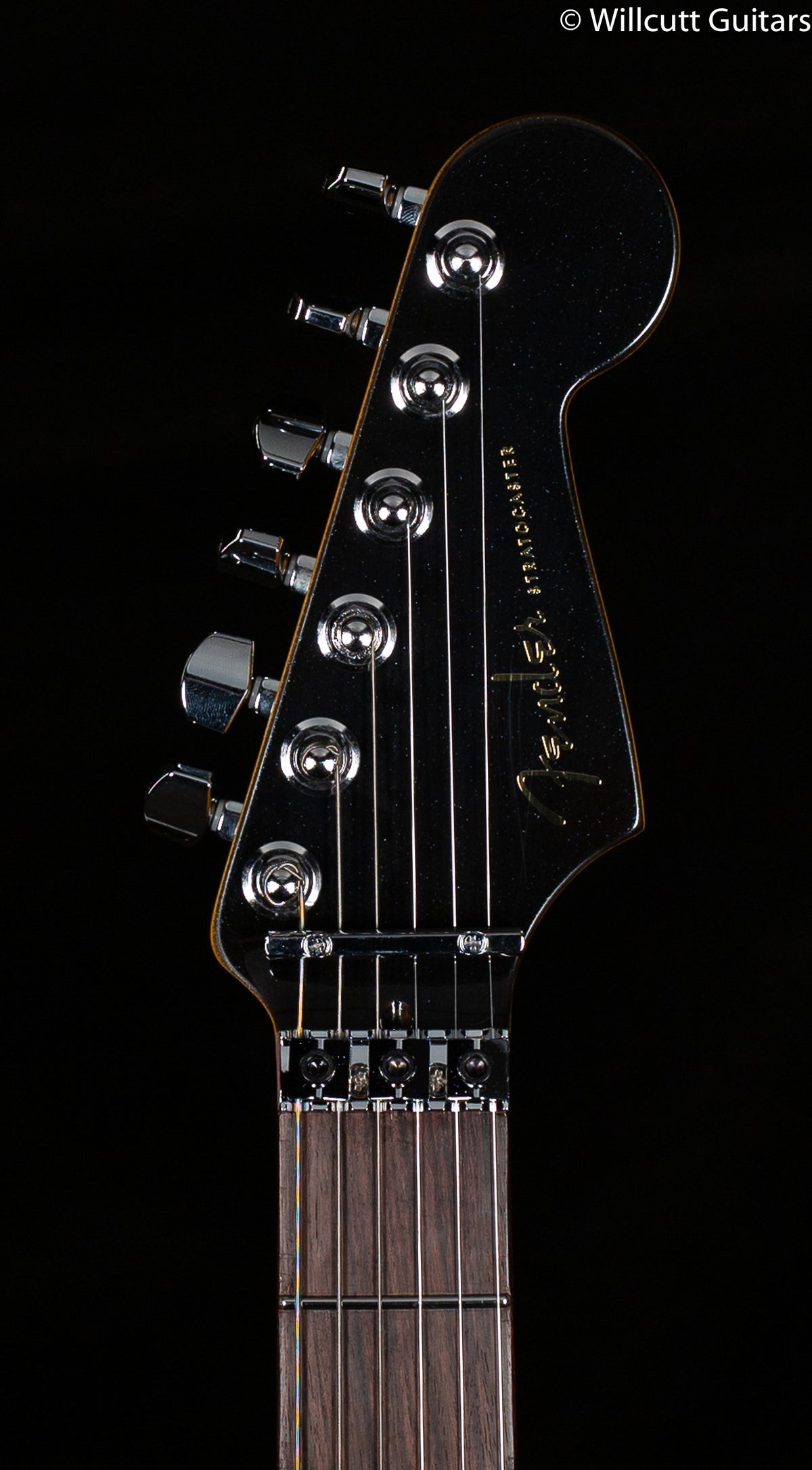 Fender American Ultra Luxe Stratocaster Floyd Rose HSS Mystic Black Rosewood Fingerboard (036)