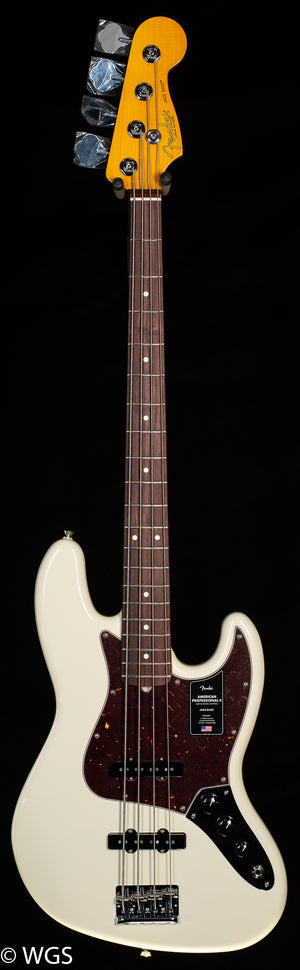 Fender American Professional II Jazz Bass Olympic White Rosewood Fingerboard
