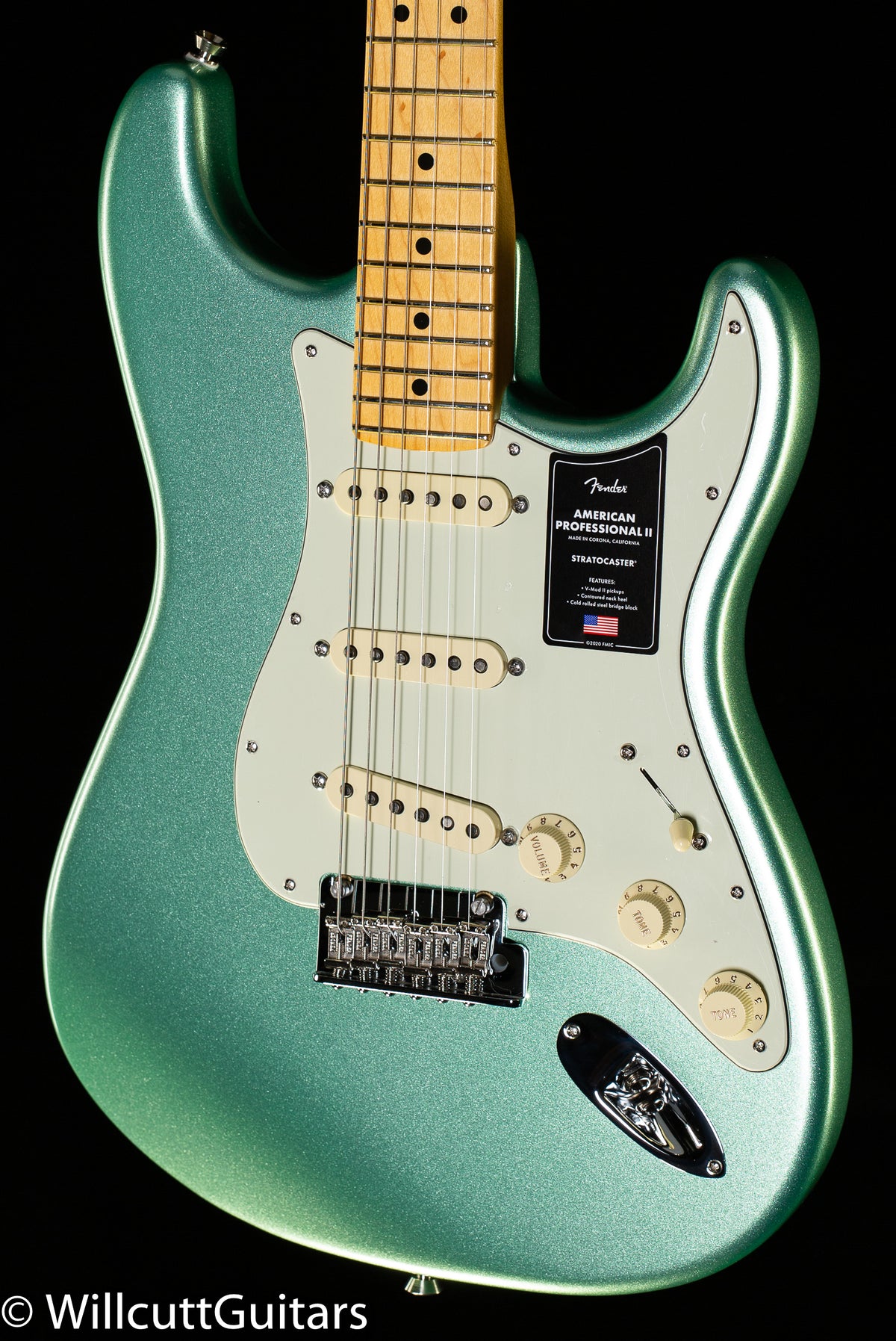 Fender American Professional II Stratocaster Mystic Surf Green Maple Fingerboard (872)