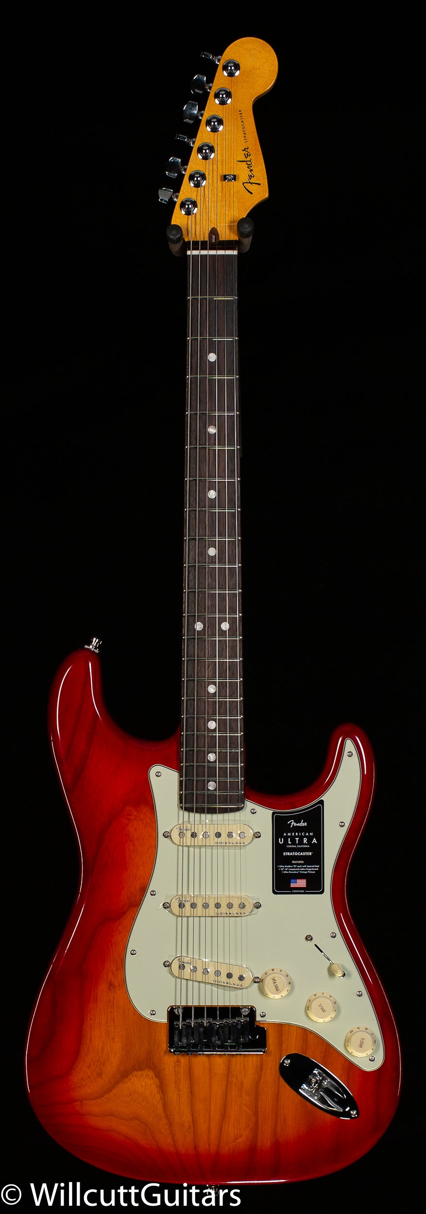 Fender American Ultra Stratocaster Plasma Red Burst Rosewood Fingerboard