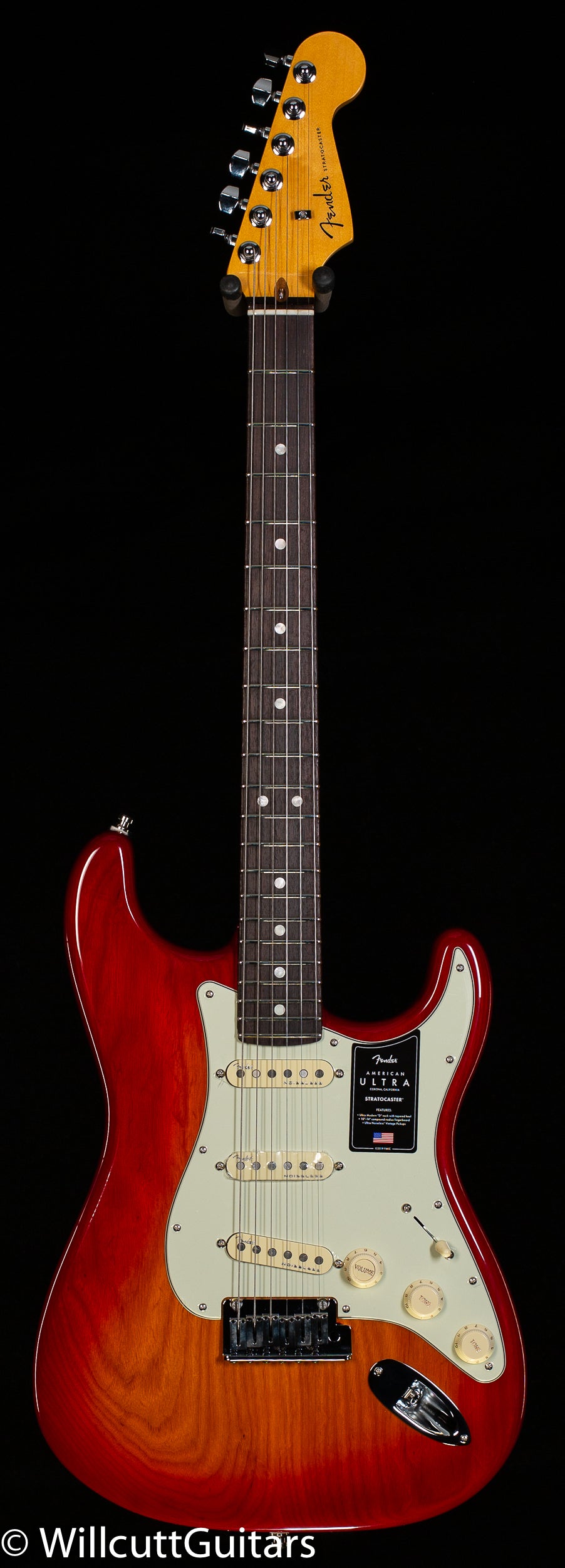 Fender American Ultra Stratocaster Plasma Red Burst Rosewood Fingerboard