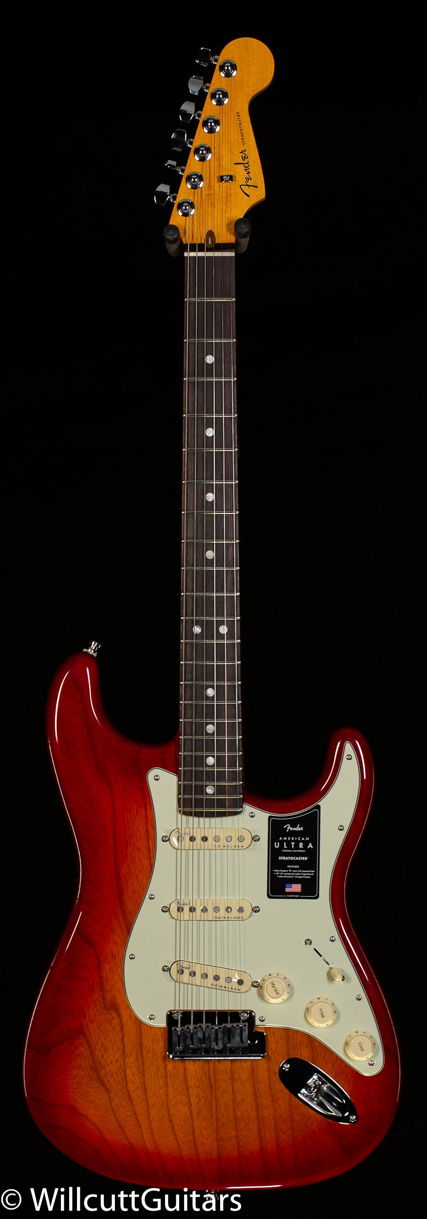 Fender American Ultra Stratocaster Plasma Red Burst Rosewood Fingerboard