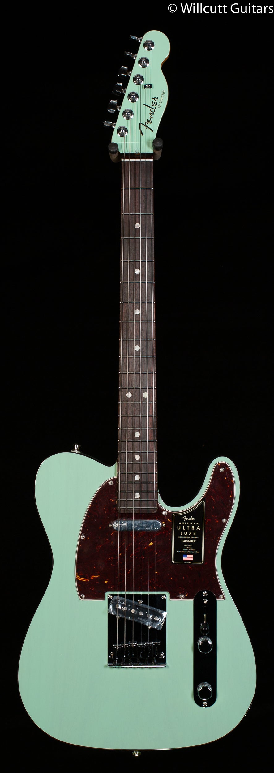 Fender Ultra Luxe Telecaster Rosewood Fingerboard Transparent Surf Green