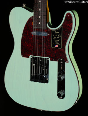 Fender Ultra Luxe Telecaster Rosewood Fingerboard Transparent Surf Green