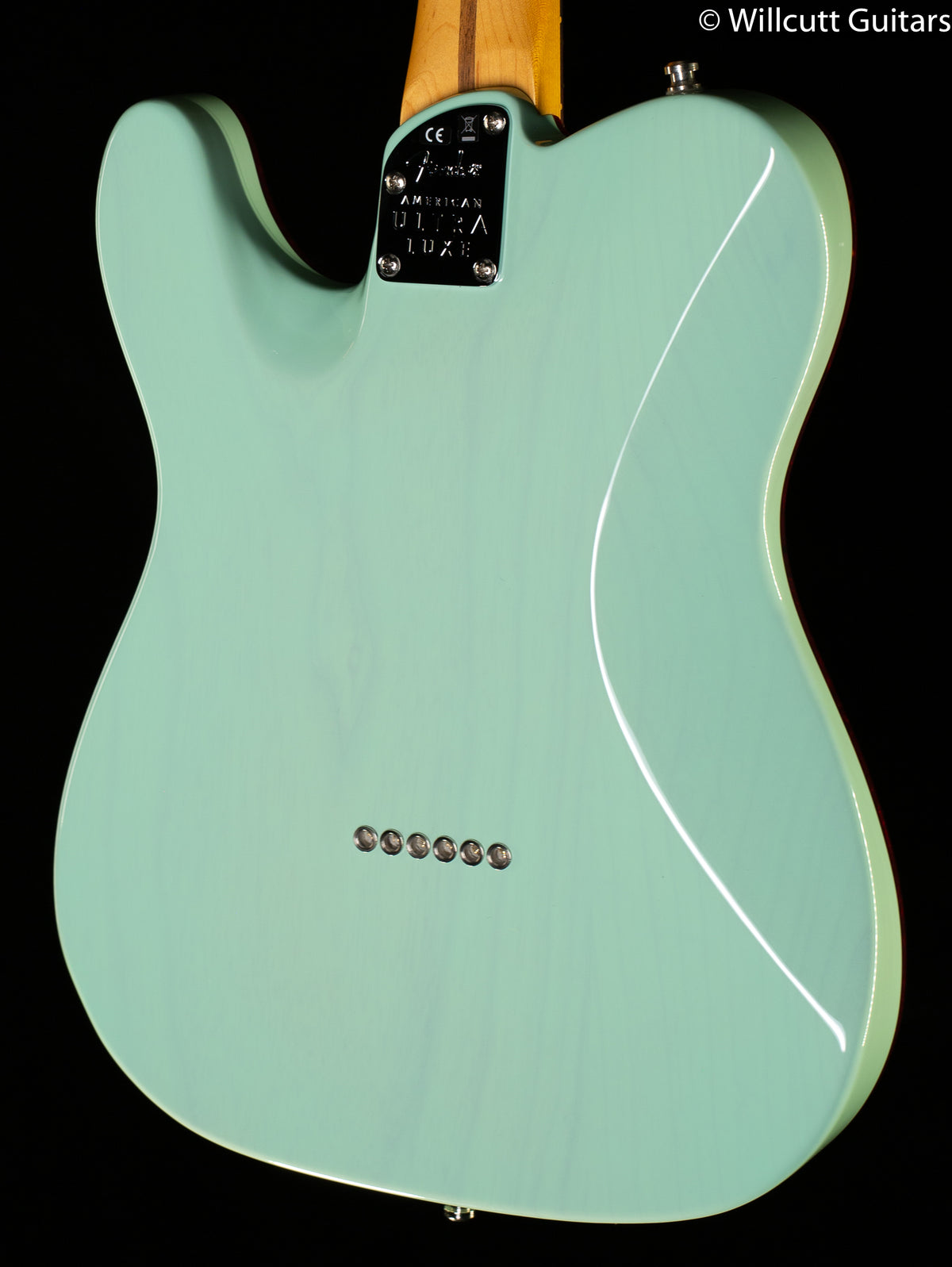 Fender Ultra Luxe Telecaster Rosewood Fingerboard Transparent Surf Green