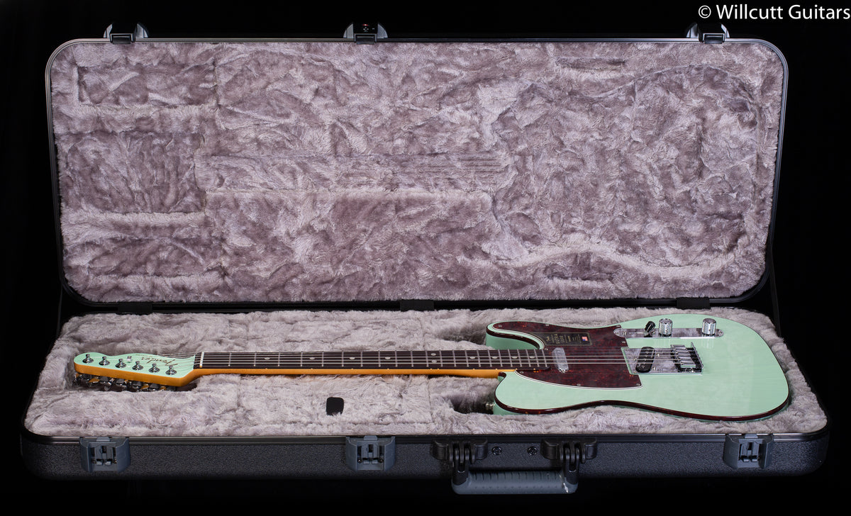 Fender Ultra Luxe Telecaster Rosewood Fingerboard Transparent Surf Green