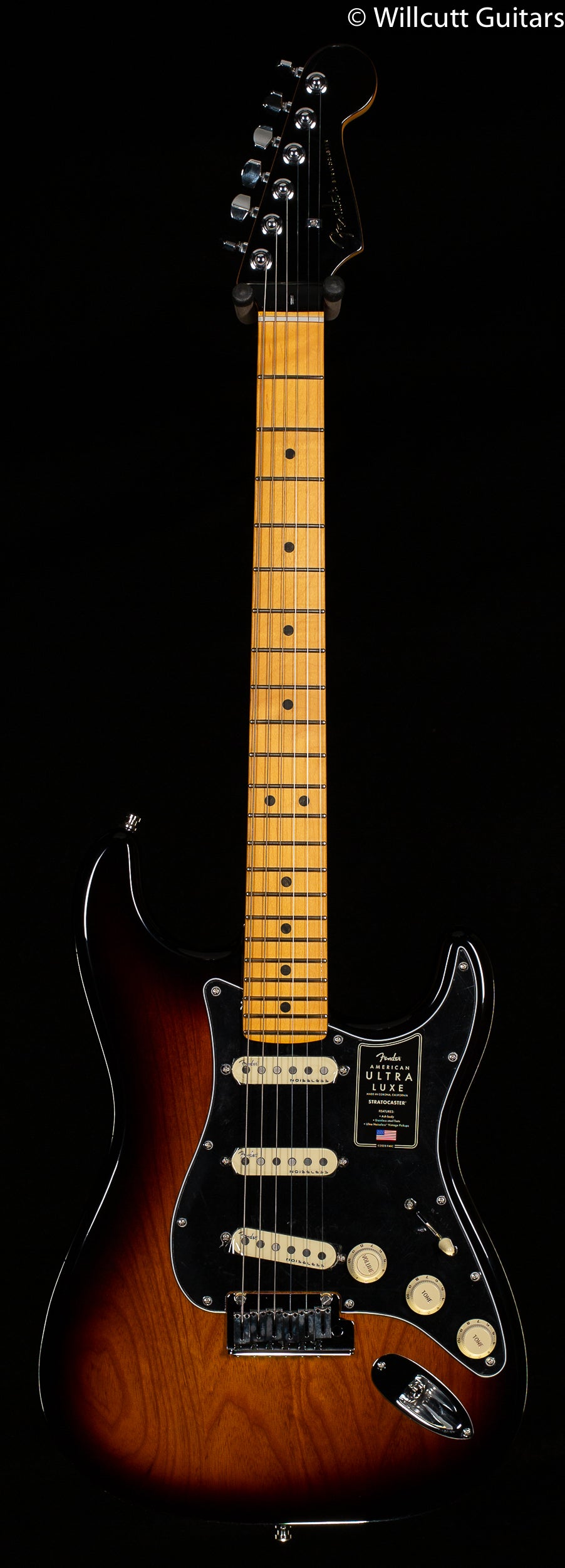 Fender American Ultra Luxe Stratocaster - 2-Color Sunburst, Maple Fingerboard